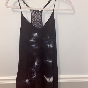 Dark blue tie dye flowy sundress. Mini dress. Size small from Forever 21